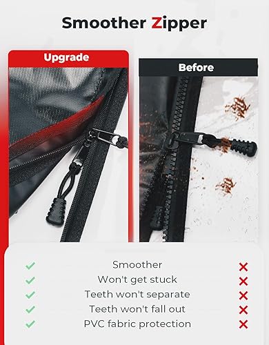 Miniatura 6 de KEMIMOTO Diseño de ajuste mejorado para puertas superiores, compatible con Polaris RZR XP 1000  XP Turbo RZR 900 S 900 2014+ ventanas superiores,