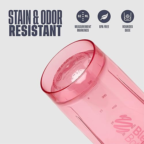 Miniatura 10 de BlenderBottle Strada - Vaso agitador perfecto para batidos de proteínas y antes del entrenamiento, 28 onzas, color rojo
