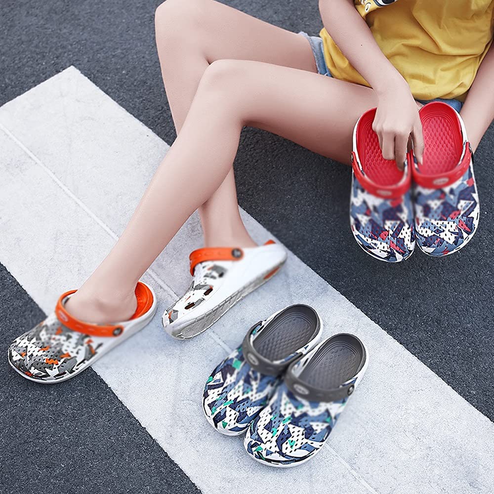 MMRTDJDR Sandalias para Hombre, Zuecos con Agujeros Unisex de Verano, Zapatillas Ligeras para Parejas, Sandalias Antideslizantes Coloridas de EVA, Zapatos de Playa para Hombre, Chanclas