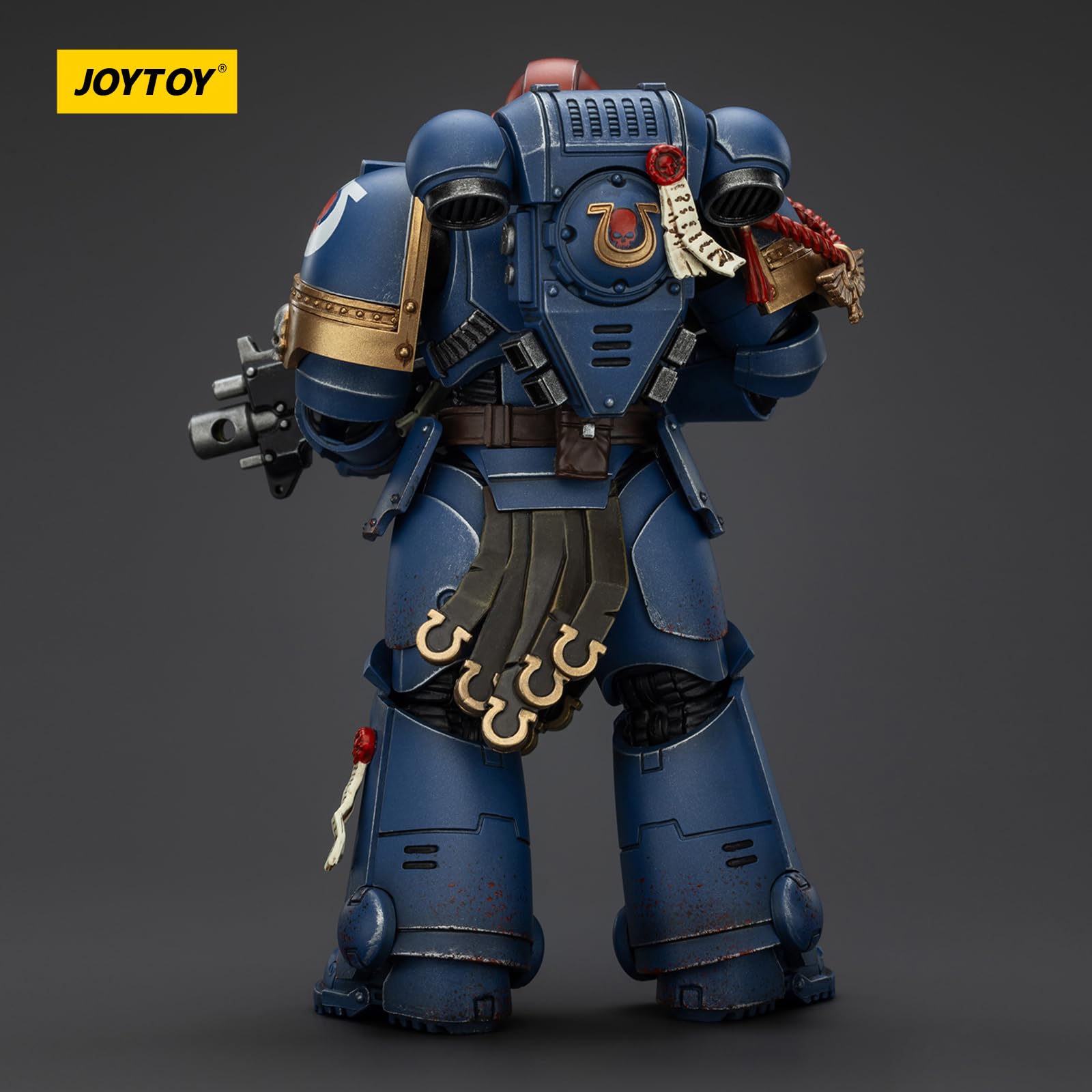JOYTOY Warhammer 40k Space Marine 2, Ultramarines Sergente Gadriel, Edizione da Collezione 1/18, Figura d'Azione Modello da Collezione ed Esposizione