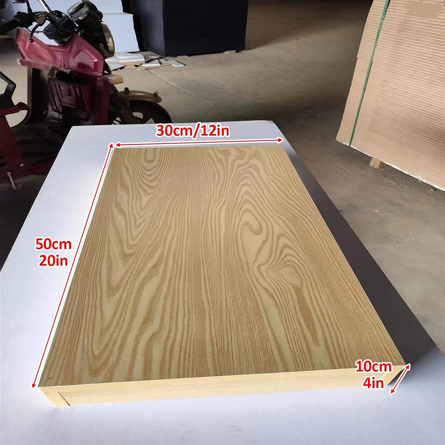 Rectangle Display Pedestal Stand for Mannequins, Thick MDF Risers for Clothing Stores, Event Decor & Collectibles - 50x30x10cm (20x12x4in)