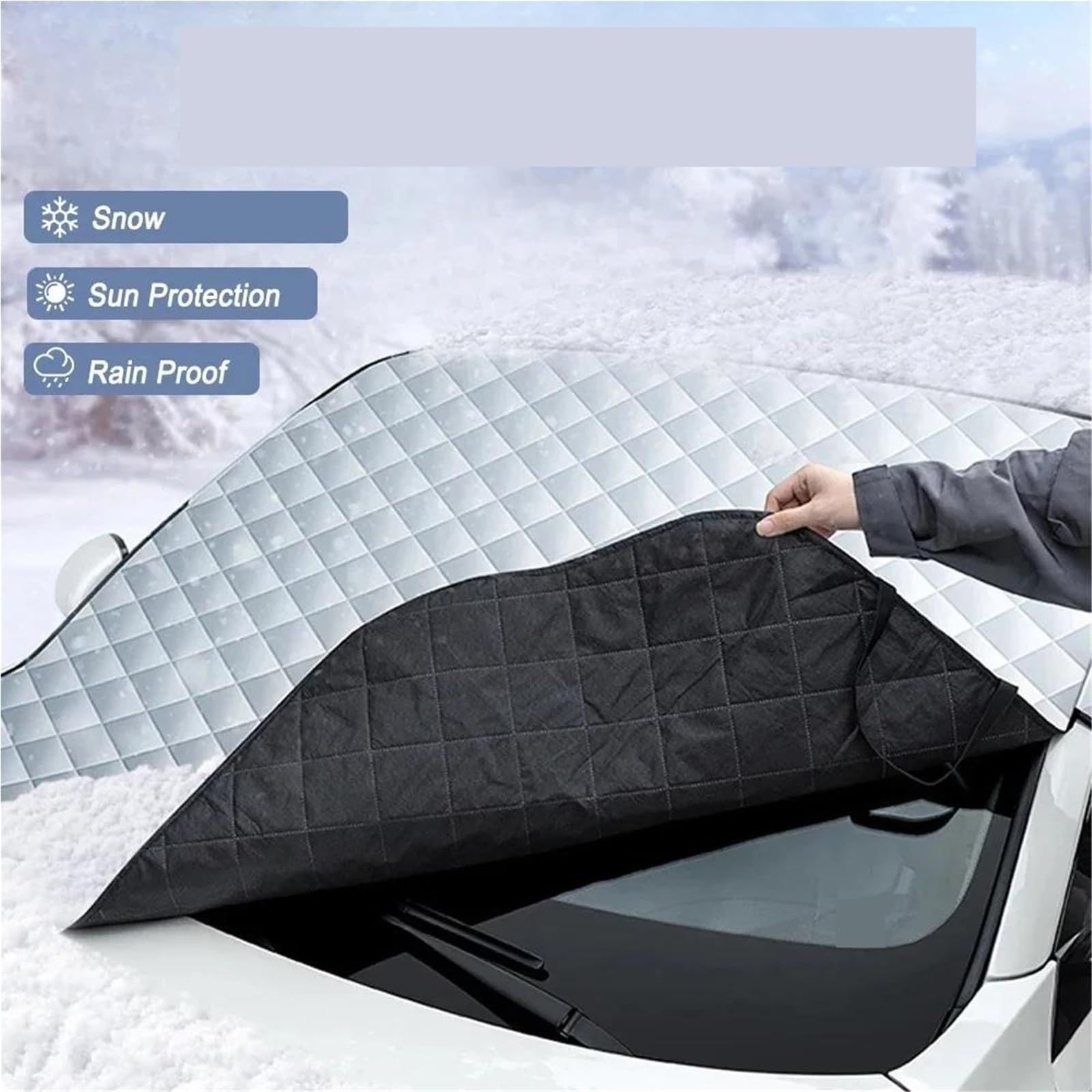Copertura Parabrezza Inverno per Panamera Cayenne 971 911 9YA Macan Car Cover Protector Parabrezza Neve(126 * 158)