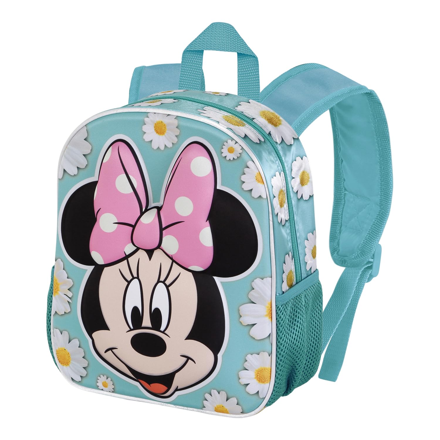 Disney Minnie Mouse Spring-Mochila 3D Pequeña, Azul, 26 x 31 cm, Capacidad 8,5 L