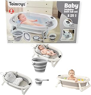Baby Foldable Bath Tub Set