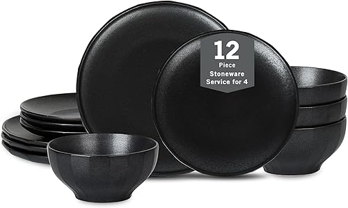 Miniatura 27 de Stone Lain Rio - Juego de 4 platos de ensalada de cerámica, color beige Beige,Negro -,Verde,Azul,https:/ www.Yaxa/dp/undefined