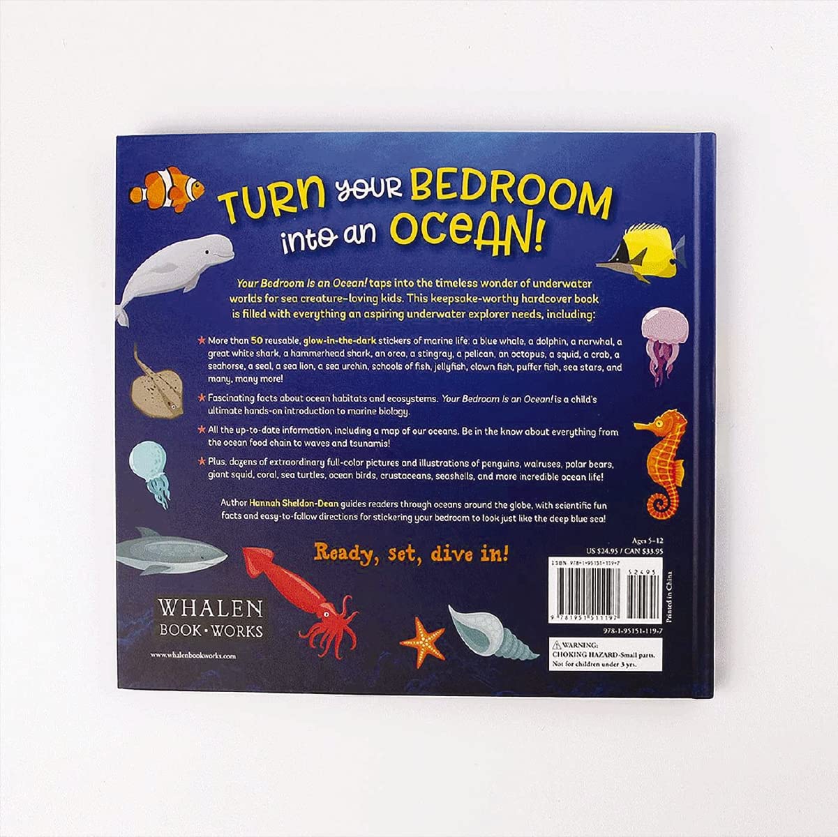 Your Bedroom is an Ocean!: Bring the Sea Home with Reusable, Glow-in-the-Dark (BPA-free!) Stickers of Sharks, Whales, Dolphins, Octopus, Narwhals, and Jellyfish!