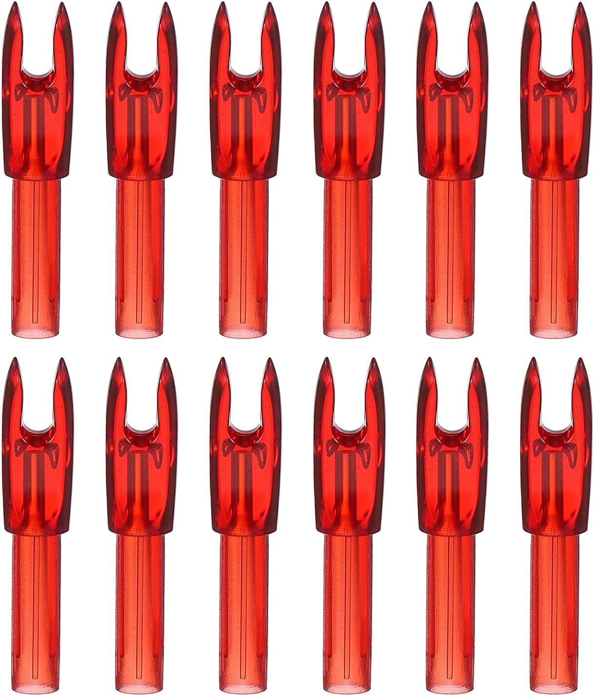 PATIKIL Archery Arrows Nocks, Plastic Insert Arrow Nock Replacement Arrow Tails for Hunting Shooting Compound Recurve Bow