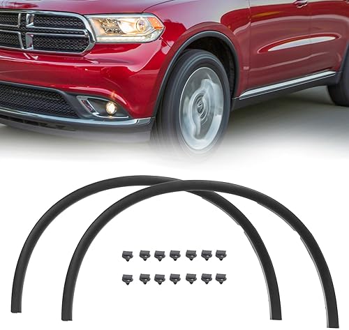 Miniatura 7 de KARPAL Moldura para guardabarros de arco de rueda delantera compatible con Dodge Durango 2011-2021, repuesto del lado del pasajero CH1291112
