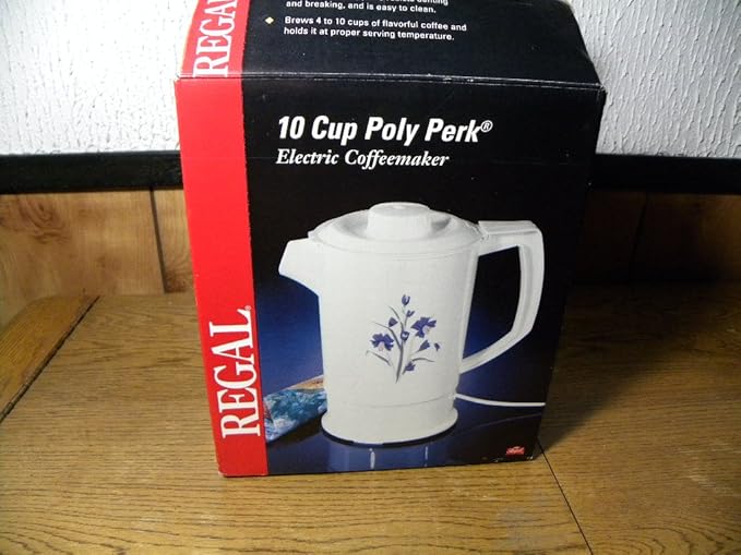 Regal 10 Cup Poly Perk Electric Coffeemaker Electric