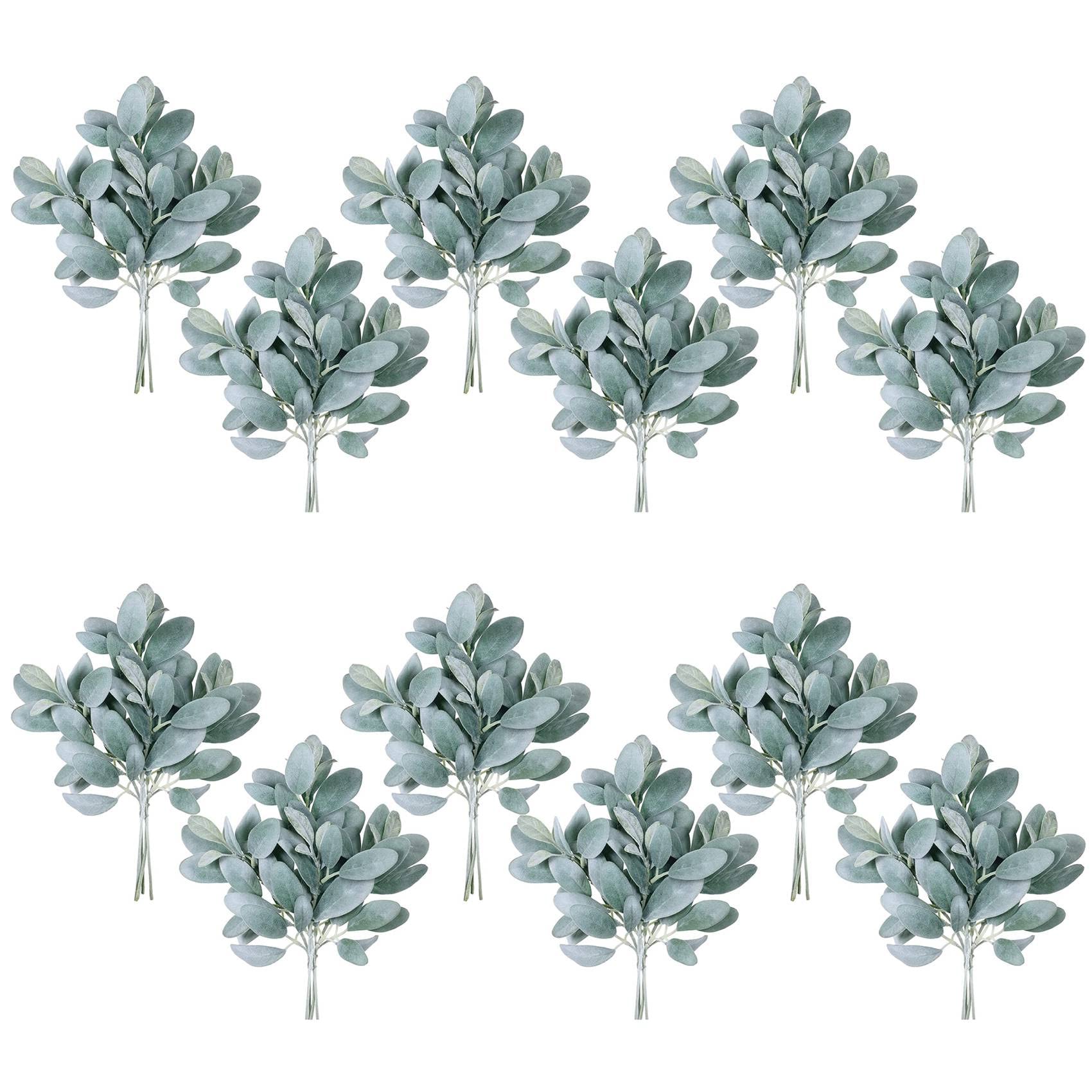Branches d'oreilles de faux agneau artificielles effet velours pour couronne