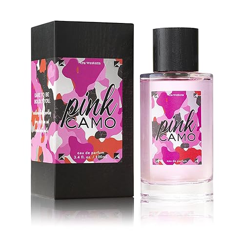 Tru Fragrance and Beauty - Perfume de camuflaje rosa para mujer, aroma floral afrutado para mujer, cassis, ciruela de terciopelo, vainilla cálida,