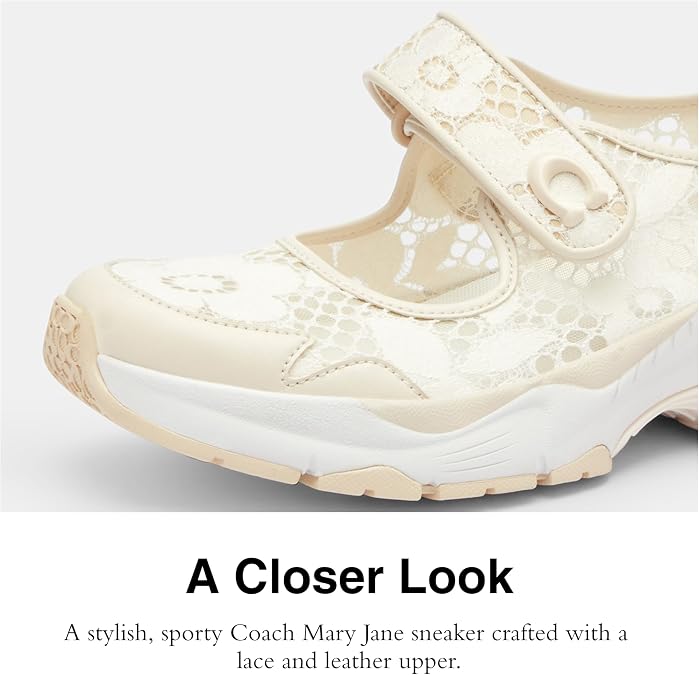 Coach Womens Lace Mary Jane Sneaker