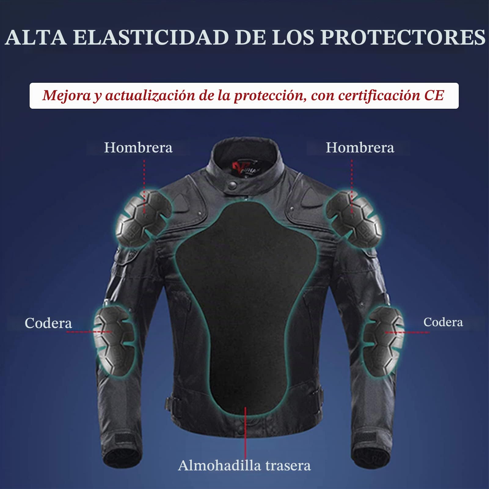 BORLENI Chaqueta de moto a prueba de viento motocicleta armadura de equipo de protección otoño invierno verano para hombre de toda estaciòn