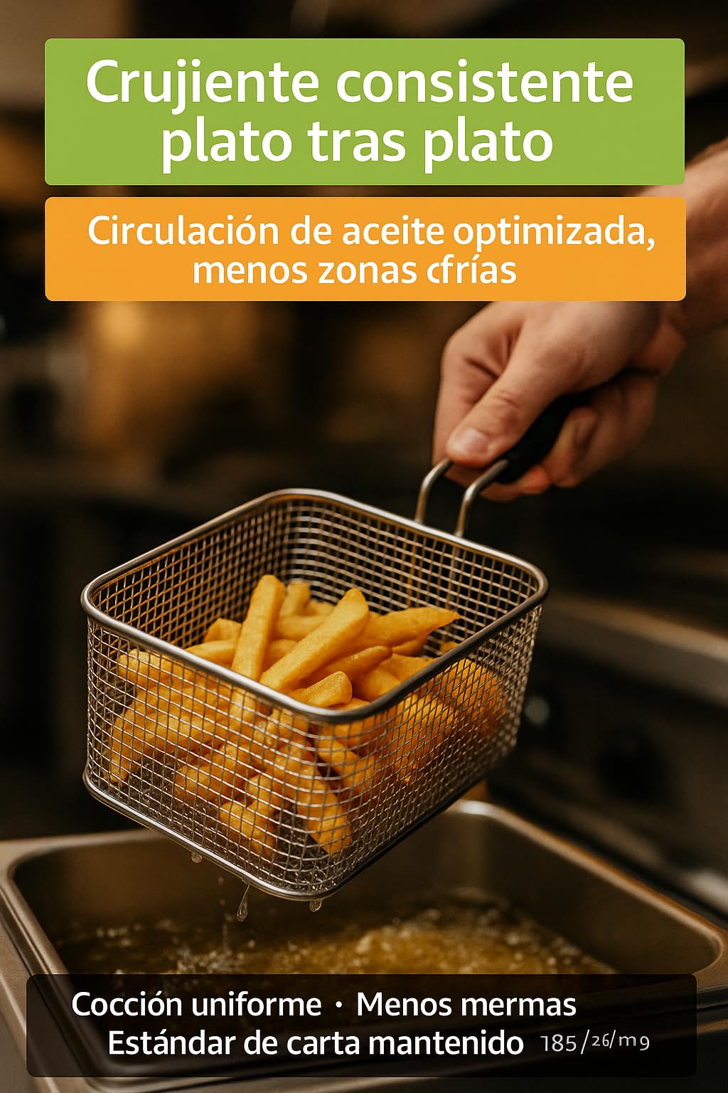 CubetasGastronorm - Kosz Frytkownica 185x255x90mm F6/J6/N-10 Jemi - 16186461
