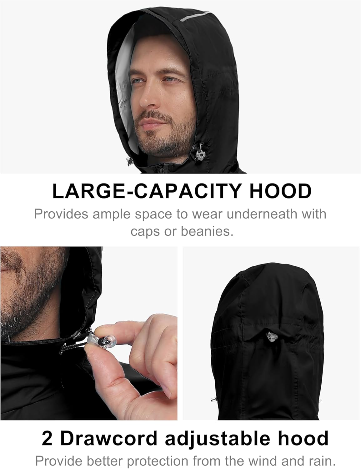 Little Donkey Andy Men's Waterproof Windbreaker Lightweight Packble Cycling Jacket for Biking, Running - Image 7