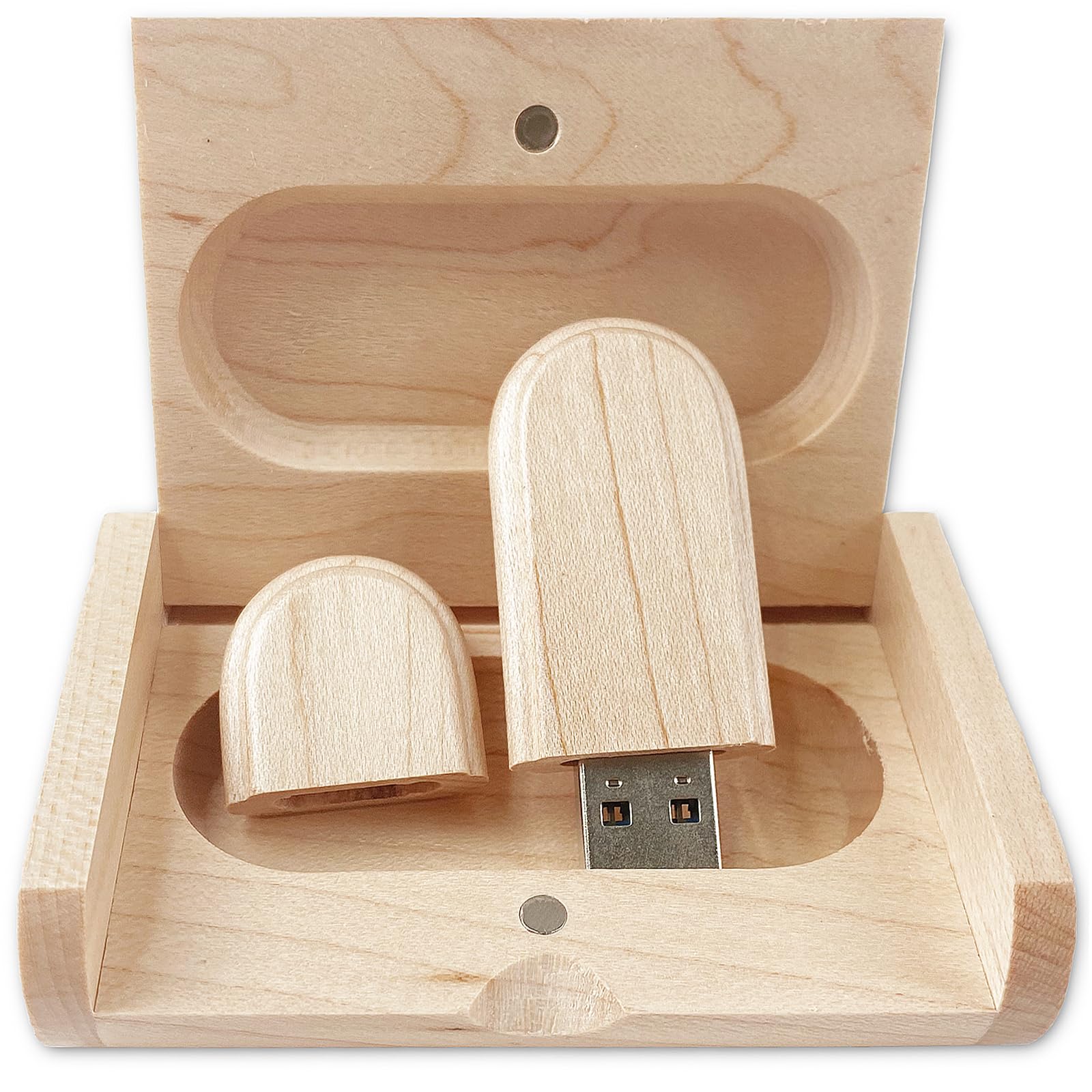 Amazon.com: Oval Shape Wood USB Flash Drive with Gift Box TATMOHIK