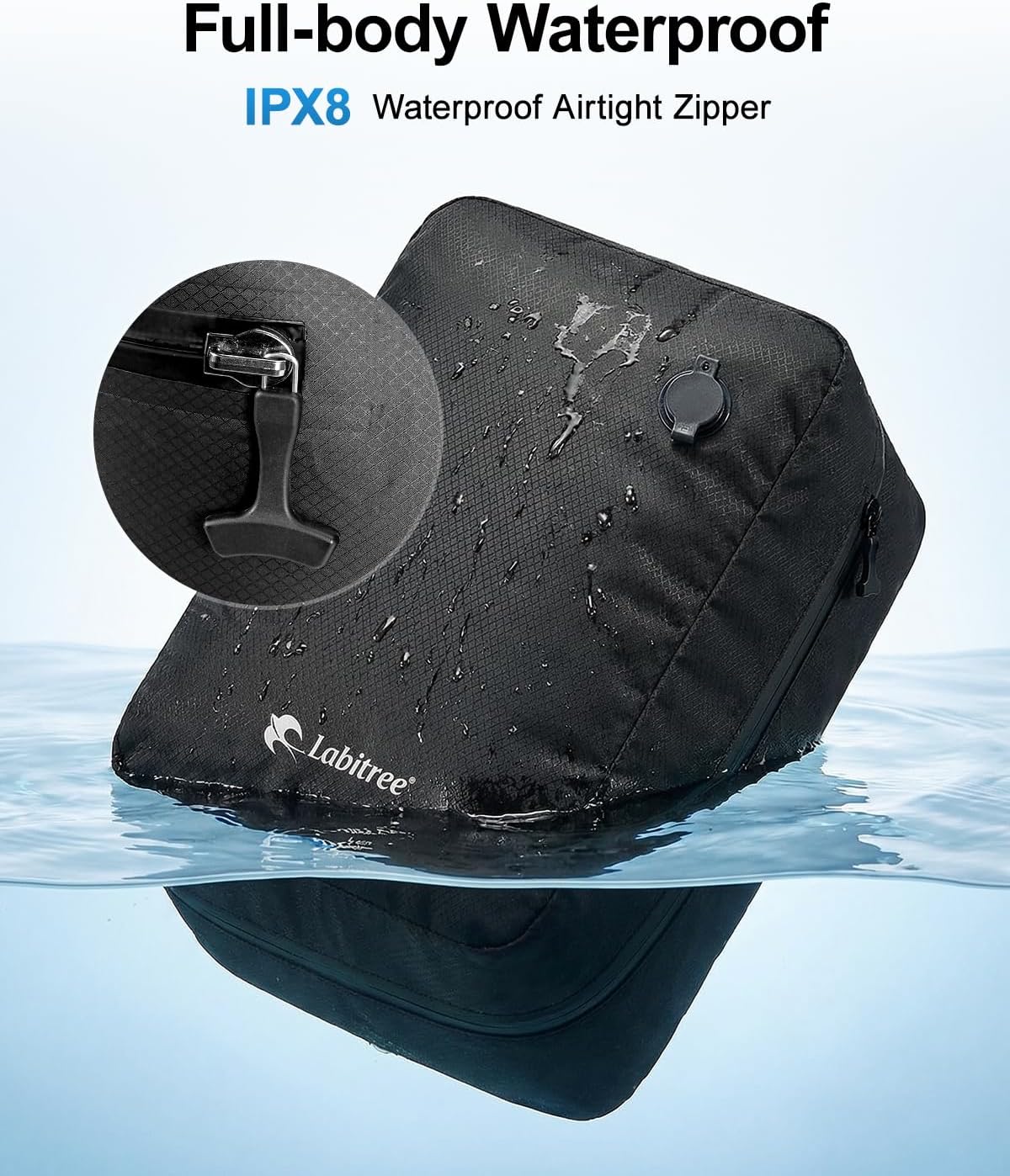 1-Pack Vacuum Seal Bags for Clothing Travel with Portable USB-Powered Pump, Triple Your Space,Reusable Space Saver Compression Bags for 23"- 26" Luggage Suitcase & Home Storage (Medium)