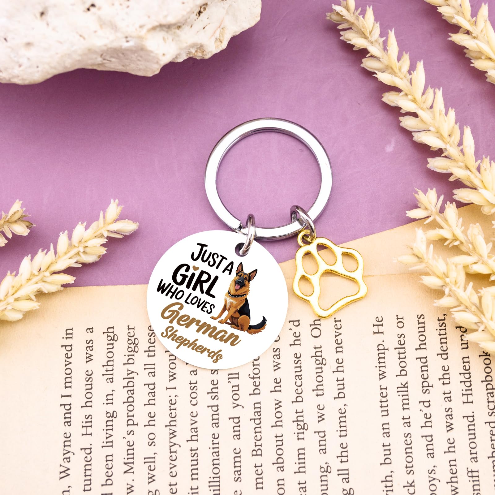German Shepherd Gifts Keychain German Shepherd Bag Charm Christmas Birthday Gifts For Women
