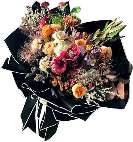 Vista 45 de NESCCI Papel de regalo de flores de 20 hojas, papel de regalo de ramo floral impermeable, suministros de floristería, papel de embalaje para regalo