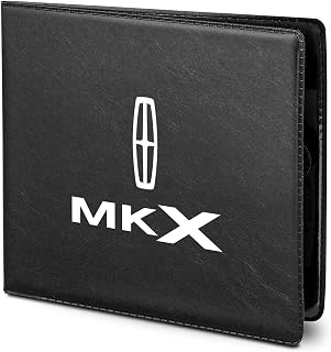 for Lincoln MKX Car Auto Insurance Registration Black PU Leather Document Holder Wallet