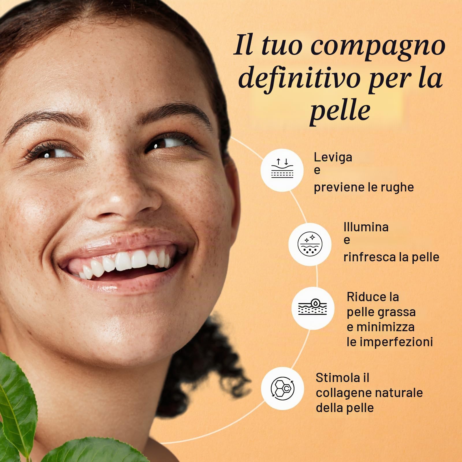 LilyAna Naturals Siero al retinolo, prodotto negli Stati Uniti, siero viso anti invecchiamento con acido ialuronico e vitamina E, riduce le macchie dell'età e i danni del sole, promuove collagene ed