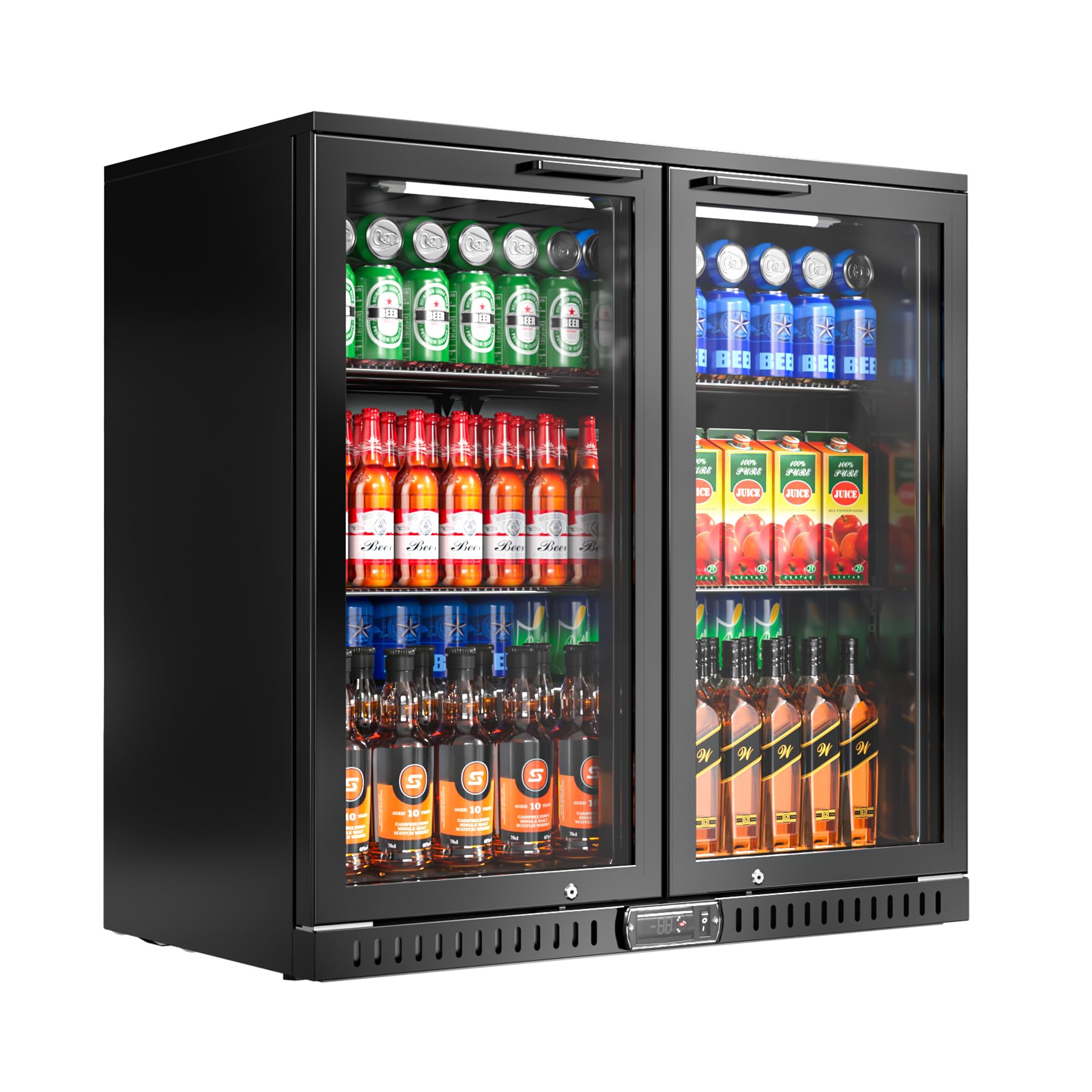 Photo 1 of Rockitch Back Bar Cooler with 2 Glass Doors, Counter Height Beverage Cooler