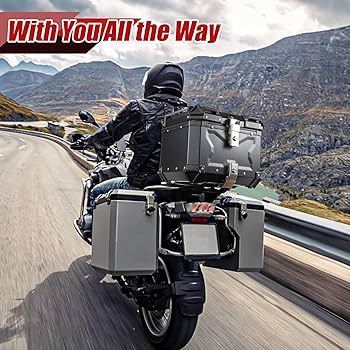 Kumaziin Aluminum Top Case 45L - Motorcycle Box with Unique