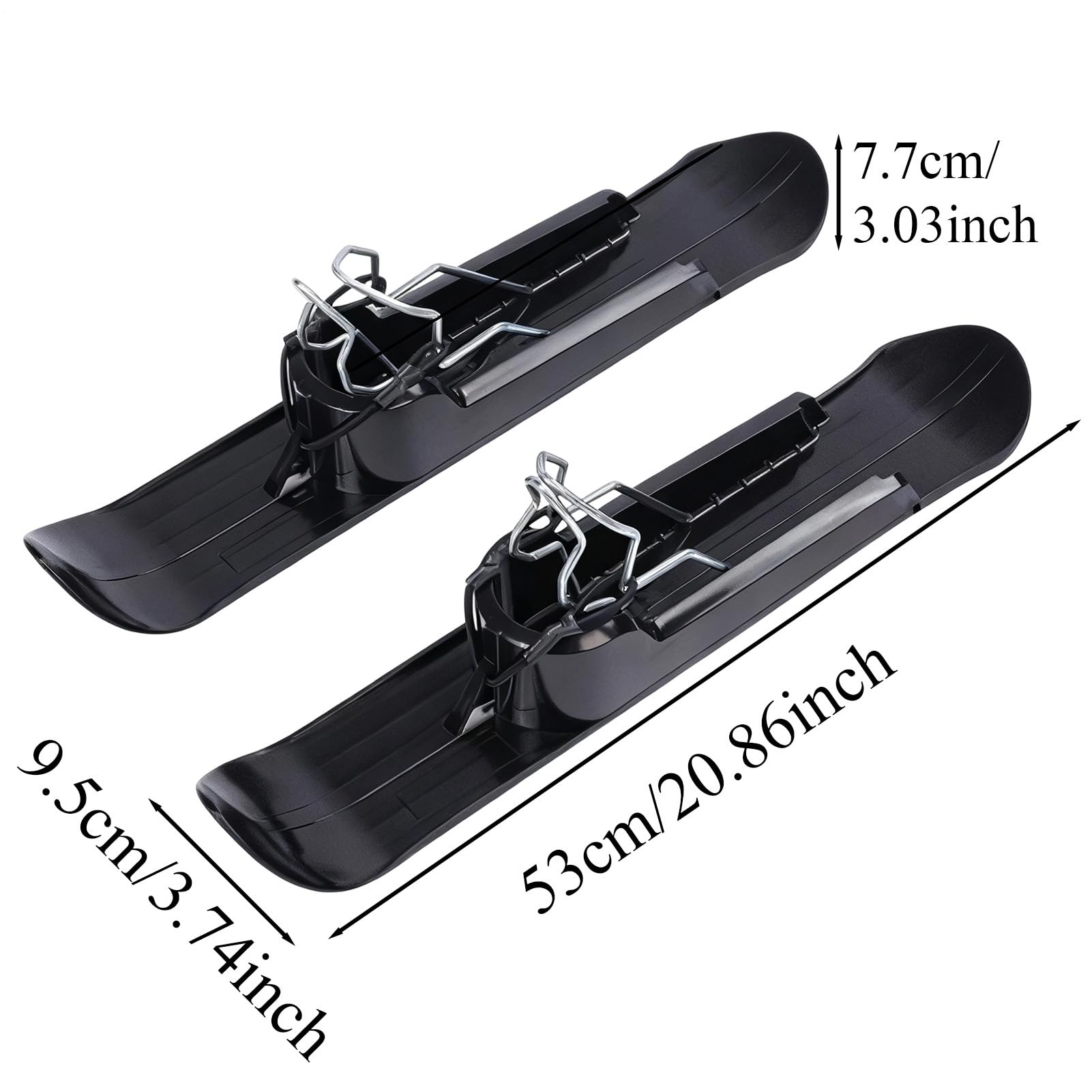 Esquís para Cochecito | Patinete Trineo Ligero de Fácil Instalación - Trineo para Esquiar con Cochecito De Invierno | para Niños Y Niñas En Invierno para Exterior Descenso En Terreno Plano Césped
