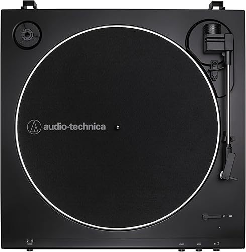 Miniatura 9 de Audio-Technica AT-LP60X-BK Tocadiscos estéreo, totalmente automático con trasmisión de correa. Marrón
