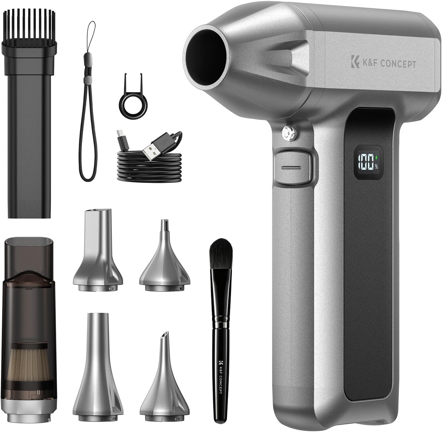 K&F CONCEPT Blower & Suction 2 in 1 Compressed Air Duster, Super Power
