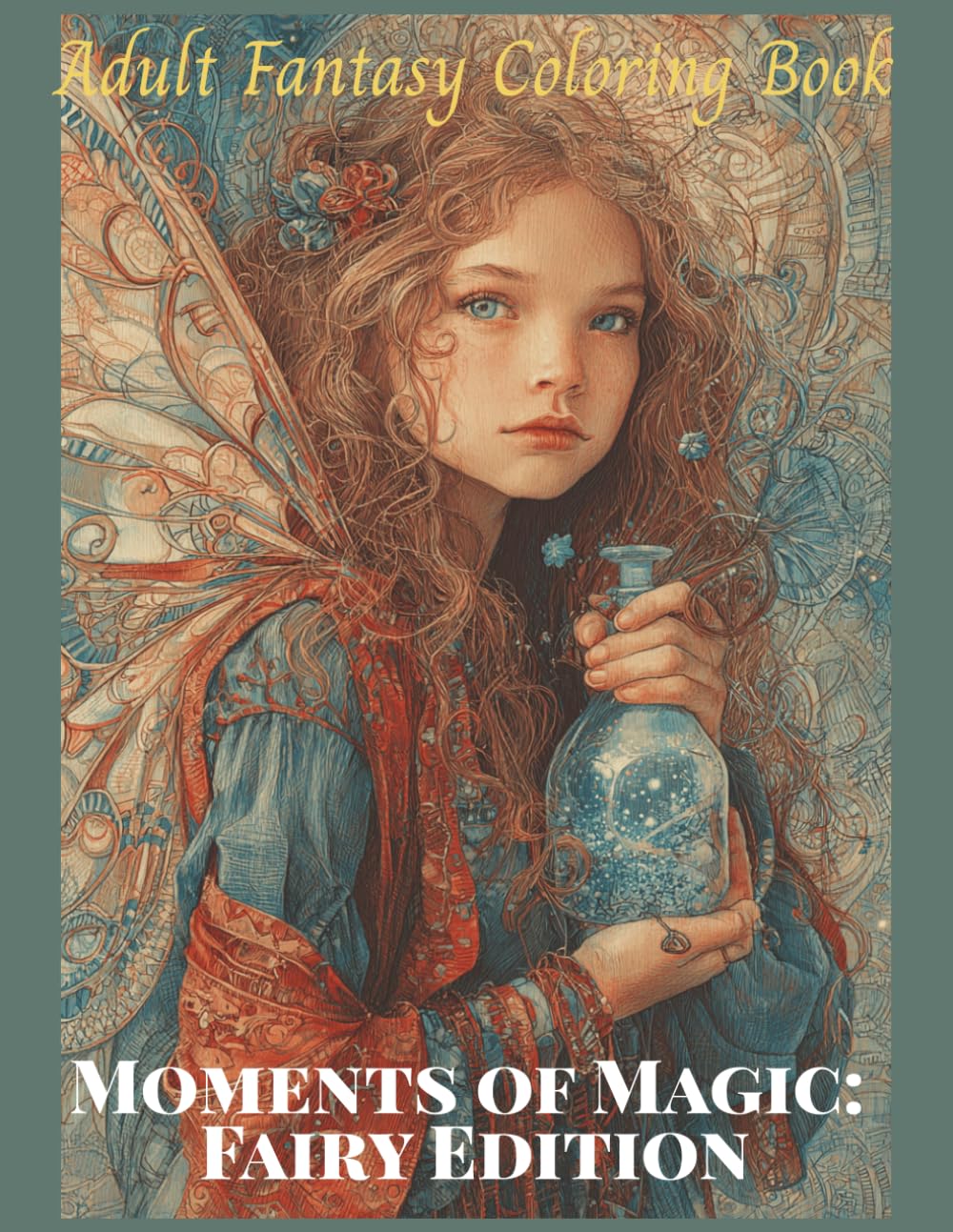 Moments of Magic: Fairy Edition Adult Fantasy Coloring Book: 50 Detailed Grayscale Images of Fairies, Designed to Enhance Relaxation, Mindfulness, and Creativity