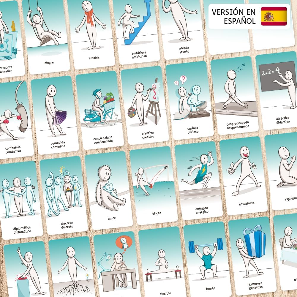 Comitys - Juego de Las Cualidades: Juego de Cartas de Preguntas y Conversación para Adultos, Parejas y Familia | Juegos de Mesa Adultos Divertidos en Español