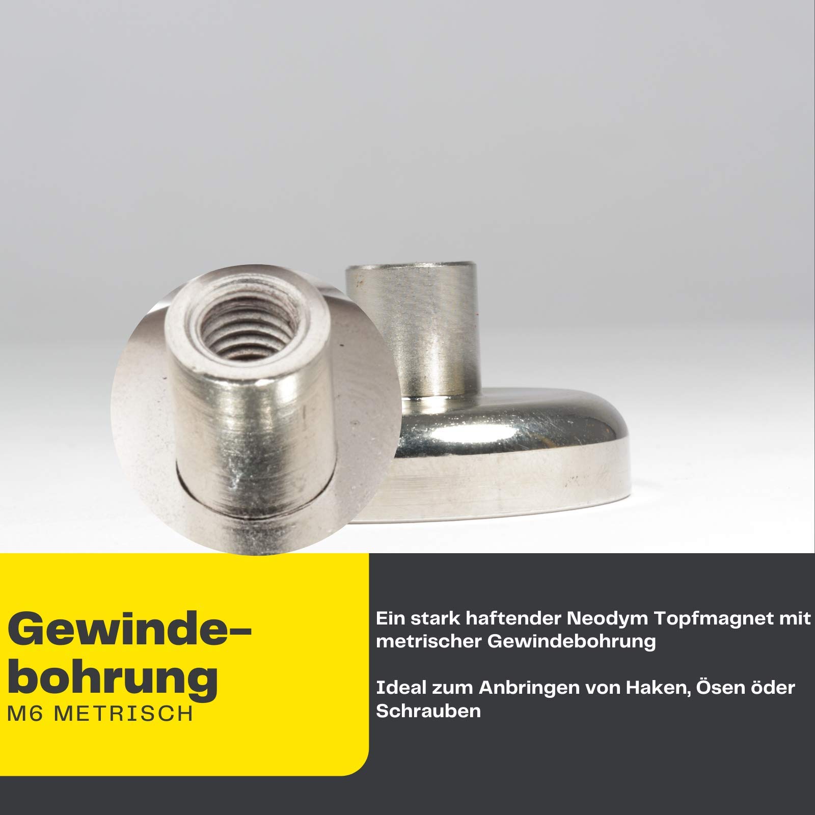 gvivej Magnete Stark, 4 Stück Neodym Magnet Extra Starke, 32 mm Neodym Magnete, Öse Magnetische Haken, Magnet mit Haken, für Kühlschränke Küchen Garage Camping gvivej Magnete Stark, 4 Stück Neodym Magnet Extra Starke, 32 mm Neodym Magnete, Öse Magnetische Haken, Magnet mit Haken, für Kühlschränke Küchen Garage Camping