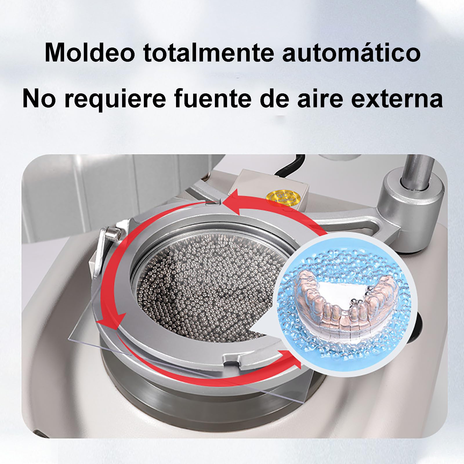 Máquina formadora de vacío completamente automática para odontología, control de pantalla digital inteligente, se pueden usar películas de diferentes espesores, equipo de laboratorio para clínicas