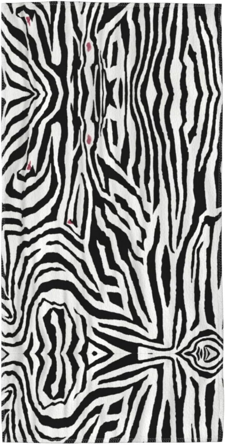Zebra Print Print Hand Towels for Kitchen, Decorative Bathroom Towels Decor Farmhouse Cute for Men Women Gifts