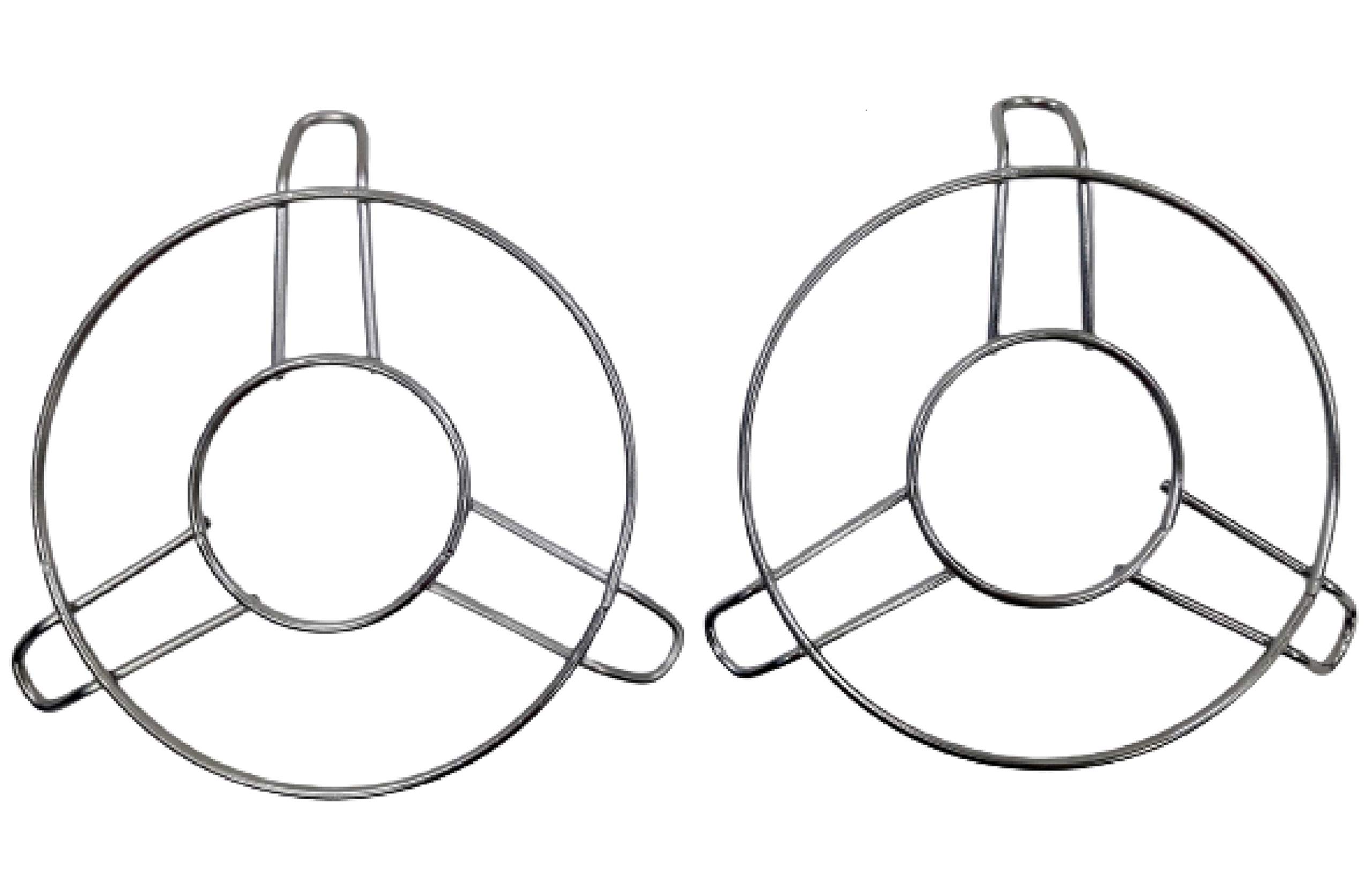 FLORAGREEN Multipurpose Hot Pot Trivet Stand Stainless Steel Cookware for Kitchen Tools & Accessories of Diameter 175 mm (2 Pc Set)