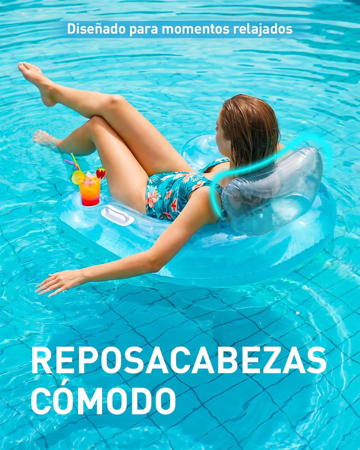 Silla Flotante para piscina Ehuebsd con portavasos y Asas | Bodega Aurrera en línea Silla Flotante para piscina Ehuebsd con portavasos y Asas | Bodega Aurrera en línea