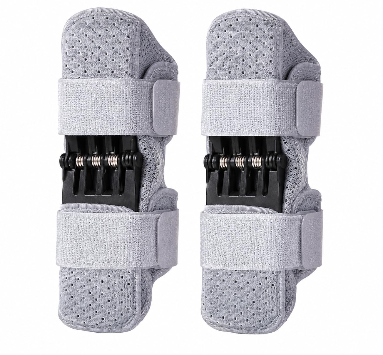 Knee Support Power Brace | Spring Force Knee Booster Pads | Joint Pain Relief Leg Support | Adjustable | Non Slip Knee Stabilizer for Sports Walking Climbing | Recovery Support | Protective Sport | Grey-image-18