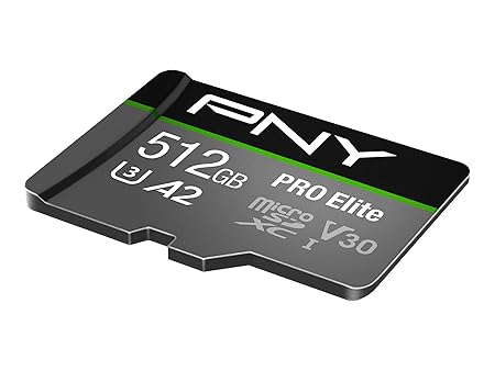 PNY U3 Pro Elite MicroSD Card - 512GB