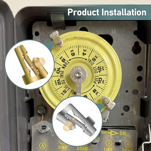 Miniatura 6 de Temporizador de piscina con clips de encendido y apagado para Intermatic Serie T100 con esfera de reloj 156T1978A - (8 On8 Off16 Tornillos)