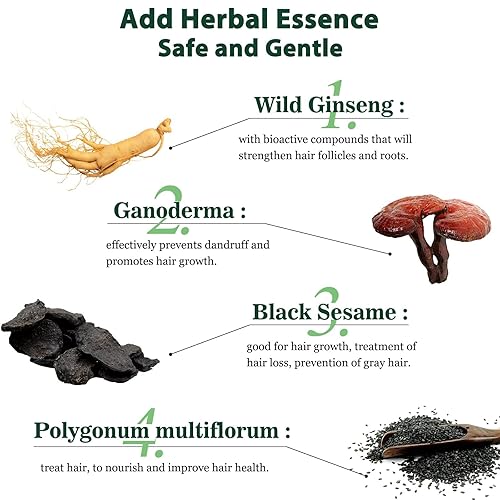 Miniatura 4 de Champú de tinte para el cabello 3 en 1, tinte para el cabello castaño cereza de 16.9 onzas líquidas, champú para cabello castaño cereza, champú para