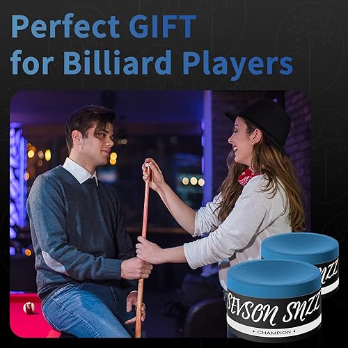 Miniatura 7 de Pool Cue Chalk - Billiard Chalk Round Circle Cube Pool Stick Premium Hand Chalk Table Accessories for Billiards Snooker Tournament Clubs Bars Home