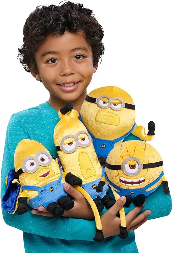 Illumination Minions Despicable Me 4 Squooshy Plush Mega Gus, Kids Toys for Ages 3 Up by Just Play