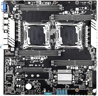 Pruie Placa-mãe X99 Dual Gaming M board com 8 slots de memória DDR4 10 portas SATA3.0 suporta CPU Intel LGA2011 série V3/V4