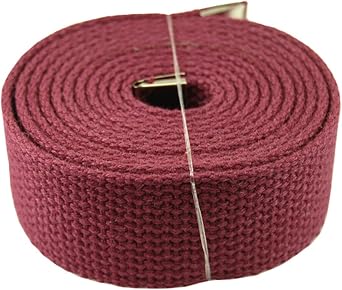 Plain Canvas Military Web Belt & Gold Buckle & Tip Choose from 48, 54, 60 or 72 Inches