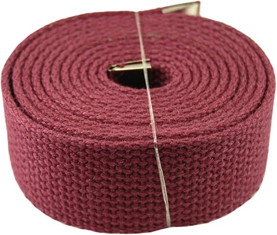 Plain Canvas Military Web Belt & Gold Buckle & Tip Choose from 48, 54, 60 or 72 Inches