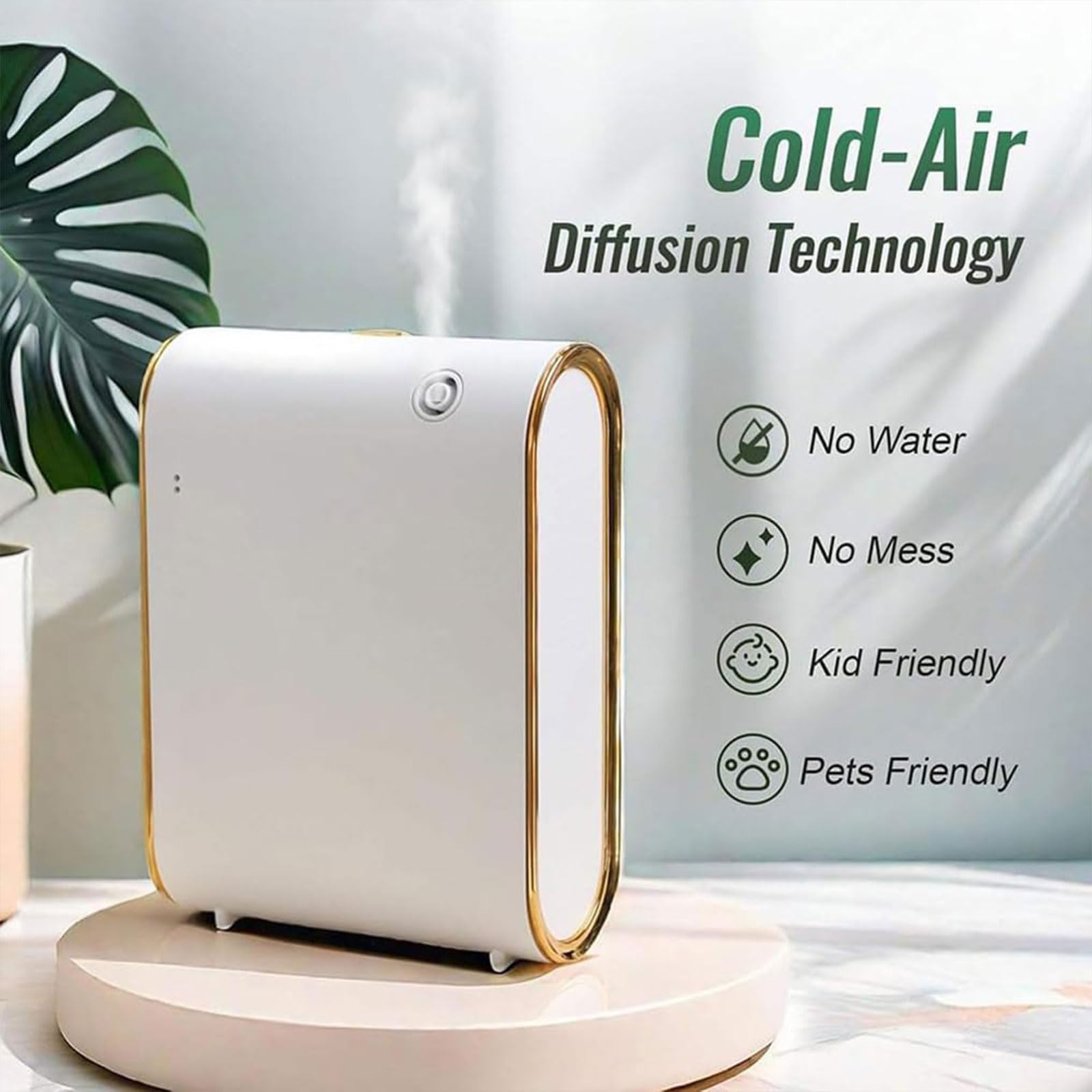 Diffusore di Aromi Senza Acqua, 350 Ml, Diffusore di Profumo Commerciale a Parete con Telecomando, Copre Fino a 500 M³, Macchina Profumata Intelligente per Casa, Ufficio, Hotel, Spa, Salone white
