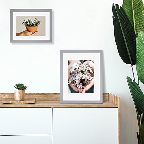 Miniatura 6 de Nacial Juego de 4 marcos de fotos de 4 x 6 pulgadas, marco de fotos blanco con plexiglás HD, marcos de fotos para pared o mesa