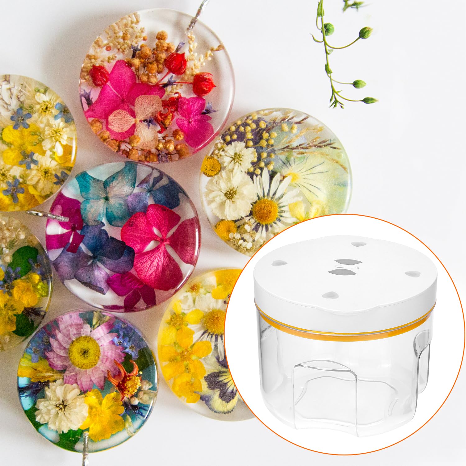 QWORK® Chambre à vide 95 kPa pour résine époxy – Élimination des bulles en 10 min environ (jusqu'à 2000 ml) – Utiliser uniquement avec l'alimentation d'origine