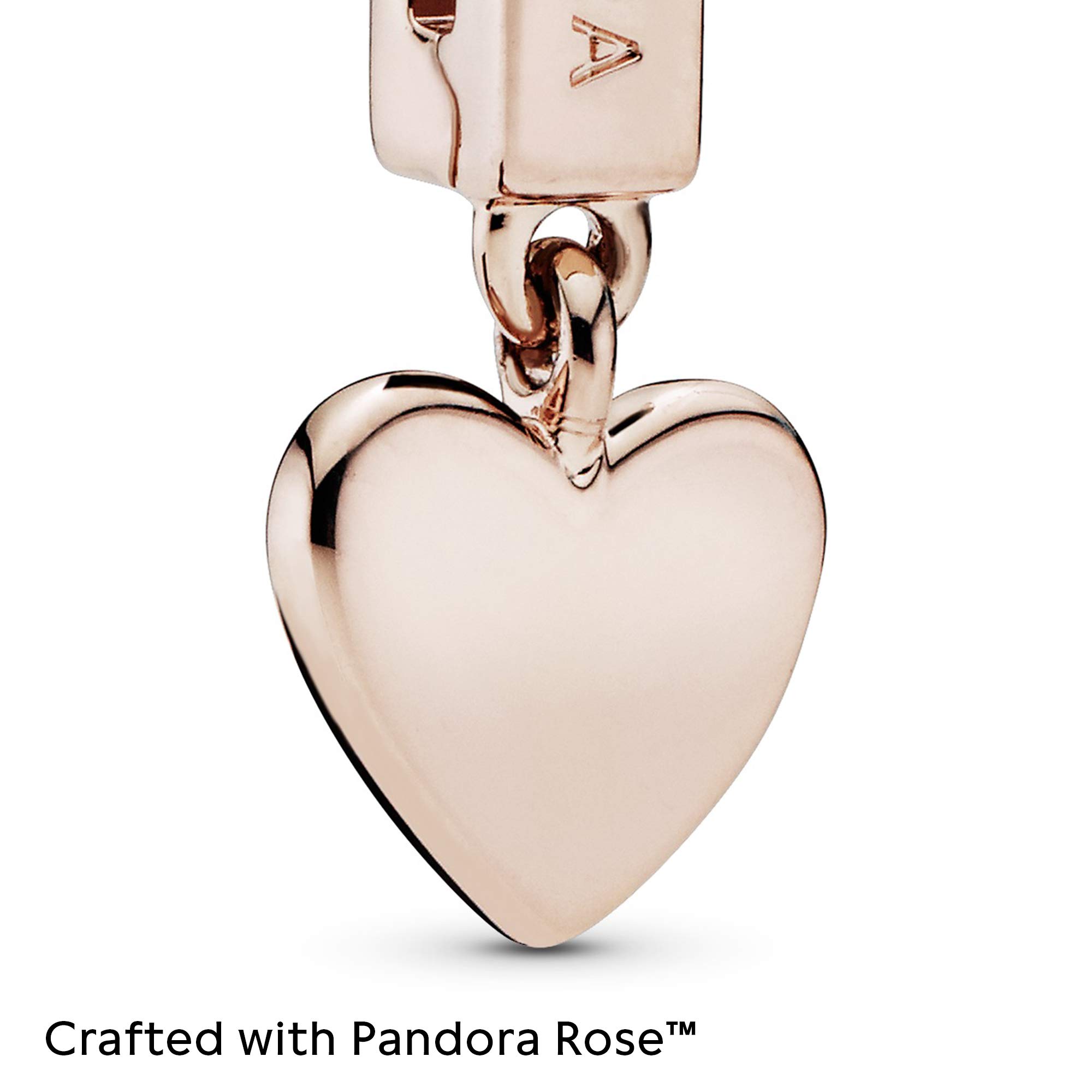 PANDORA Herz Anhänger-Clip in 14 Karat vergoldeter Metalllegierung Timeless Collection